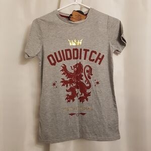 Primark Harry Potter women's size xs or 0 gray Quidditch shirt New